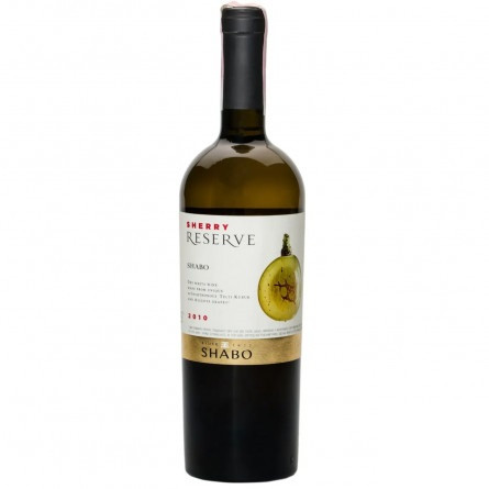 Вино Shabo Sherry Reserve кріплене біле сухе 15% 0,75л