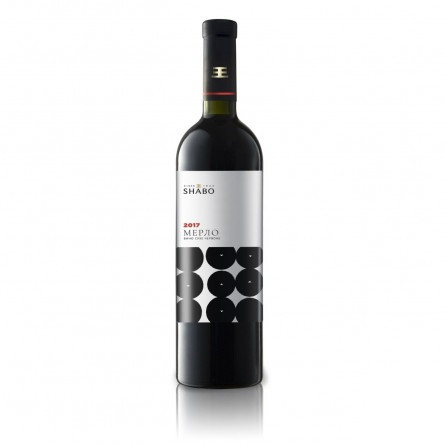 Вино Shabo Мерло червоне сухе 13% 0,75л