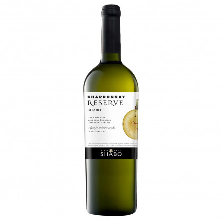 Вино Shabo Chardonnay Reserve белое сухое 13% 0,75л