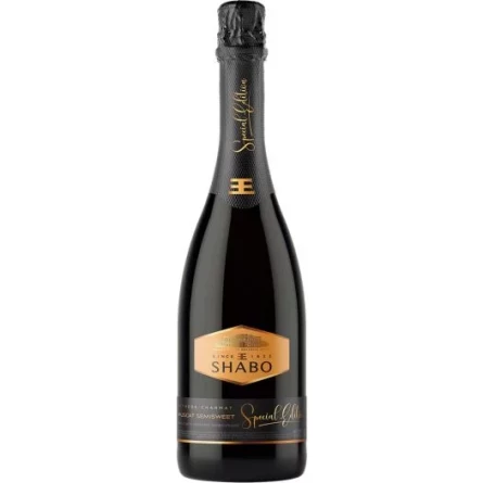 Вино ігристе Shabo Gold Muscat біле напівсолодке 10.5-13.5% 0,75л
