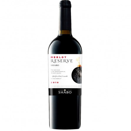 Вино Shabo Merlot Reserve красное сухое 12-14% 0,75л