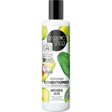 Відновлювальний кондиціонер Organic Shop Авокадо та Олива для пошкодженого волосся 280 мл mini slide 1