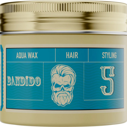 Віск для укладання волосся на водній основі середньої фіксації Bandido Aqua Wax 5 Medium Blue 125 мл