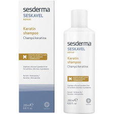 Шампунь Sesderma Seskavel Keratin Shampoo Відновлювальний з кератином 200 мл mini slide 1