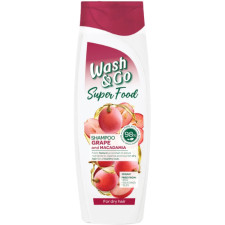 Шампунь Wash&Go SuperFood Виноград і Макадамія для сухого волосся 400 мл mini slide 1