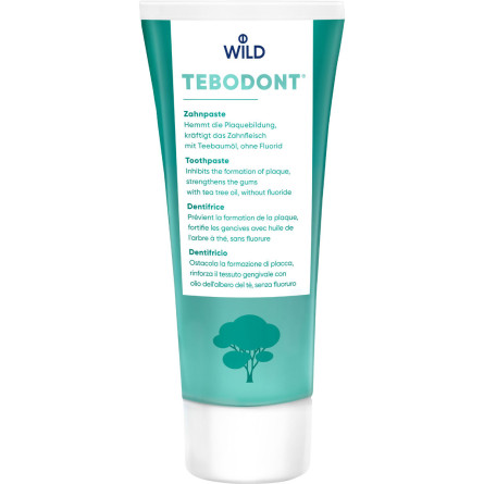 Зубная паста Dr. Wild Tebodont c маслом чайного дерева без фторида 75 мл
