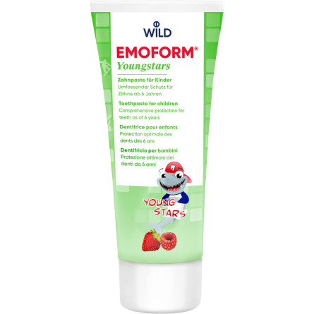 Дитяча зубна паста Dr. Wild Emoform Youngstars від 6 до 12 років 75 мл