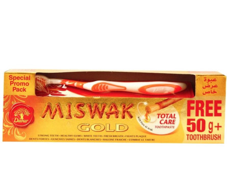 Набор Dabur Зубная паста Miswak Gold 120 + 50 г + Щетка (D15590)