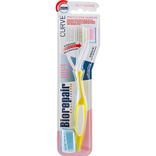 Зубна щітка BioRepair Досконале чищення Ультрам'яка для захисту ясен Жовта mini slide 1