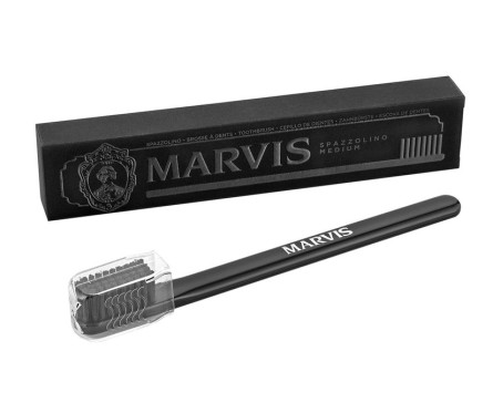 Зубна щітка Marvis середньої жорсткості Чорна slide 1