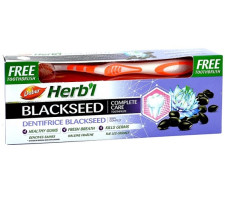 Зубная паста Dabur Herb'l Черный тмин 150 г + щетка mini slide 1