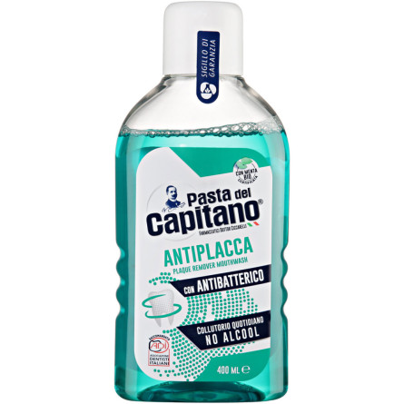 Ополаскиватель полости рта Pasta Del Capitano Antiplacca против налета 400 мл slide 1