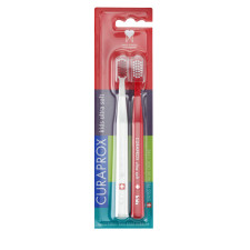 Набір дитячих зубних ультрам'яких щіток Curaprox Kids Swiss School Toothbrush 5-14 років d 0.09 мм 2 шт. mini slide 1