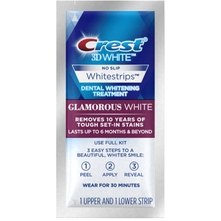 Вибільні смужки для зубів Crest 3D White Whitestrips — Glamorous White slide 1