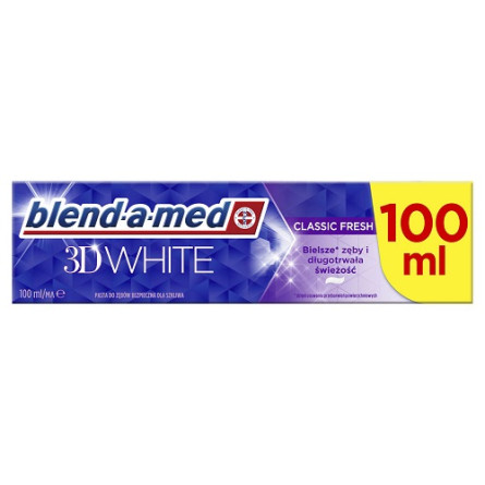 Зубная паста Blend-a-med 3D White Классическая свежесть 100 мл slide 1