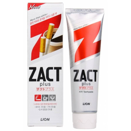 Отбеливающая зубная паста для курящих Lion Zact Plus Toothpaste 100 г slide 1