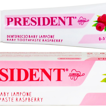 Детская зубная паста President Baby Raspberry до 3 лет 30 мл