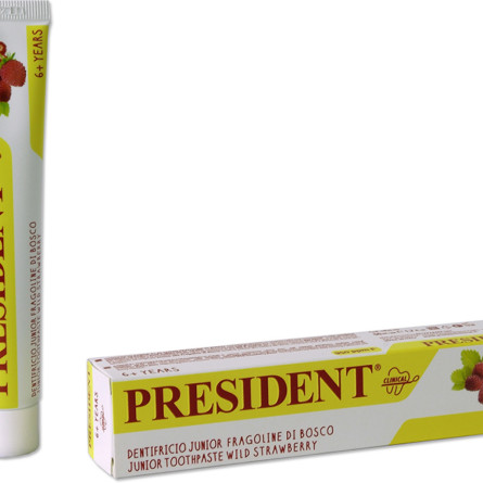 Дитяча зубна паста President Junior Strawberry від 6 років 50 мл slide 1