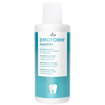 Ополаскиватель для полости рта Dr. Wild Emoform Для чувствительных зубов с минеральными солями и фторидом 400 мл