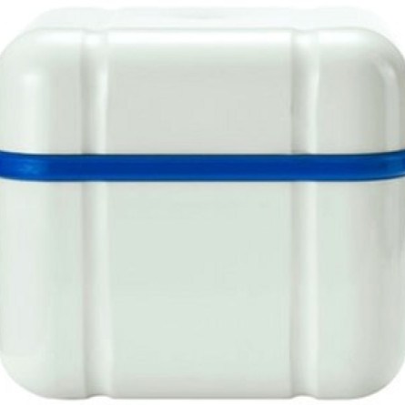 Контейнер с решеткою Curaprox для хранения съемных зубных протезов Синий 1 шт
