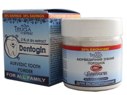 Зубной порошок Triuga Дентогин для всей семьи 65 г slide 1
