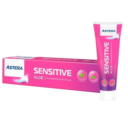 Зубная паста Astera Sensitive Aloe для чувствительных зубов с экстрактом алоэ 100 мл
