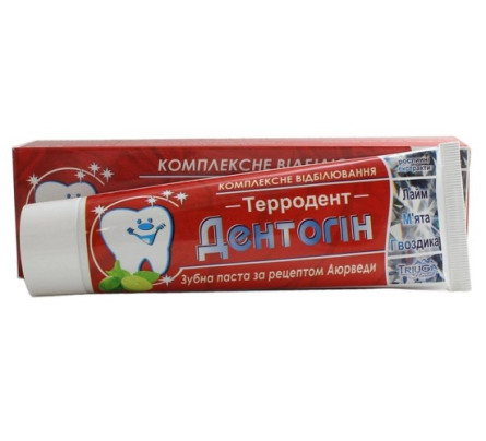 Зубна паста Triuga Дентогін Терродент 100 г