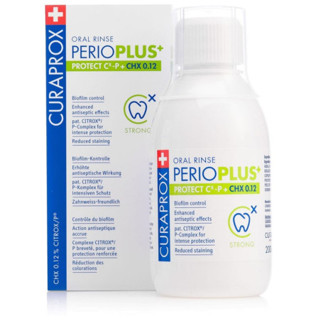 Ополаскиватель для полости рта Curaprox PerioPlus+ Protect содержит Citrox и 0.12% хлоргексидина 200 мл