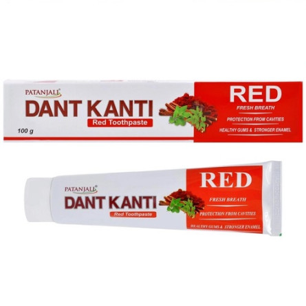 Зубная паста Patanjali Ayurved Dant Kanti Red 100 г slide 1