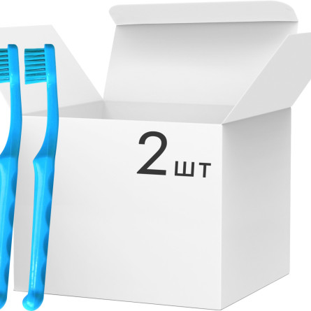 Набор экстрамягких зубных щеток Spokar D Синий 2 шт slide 1