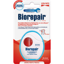 Зубна стрічка-флос Biorepair Позбавлення чутливості з гідроксиапатитом і цинком РСА 30 м (8017331058266/8017331058268) mini slide 1
