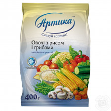 Овочі Артика з рисом і грибами заморожені 400г mini slide 1