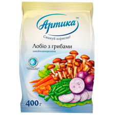 Лобіо Артика з грибами швидкозаморожене 400г mini slide 1