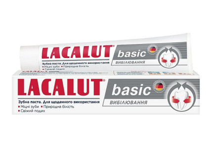 Зубная паста Lacalut basic Отбеливание 75 мл slide 1