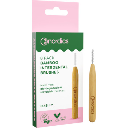 Міжзубні йоржи Nordics Bamboo 8 шт 0.45 мм
