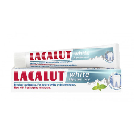 Зубна паста Lacalut white Альпийская мята 75 мл