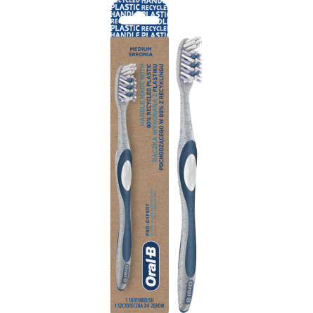 Зубна щітка Oral-B 3D White Pro-Expert Екстрачистка Eco Edition середня жорсткість slide 1
