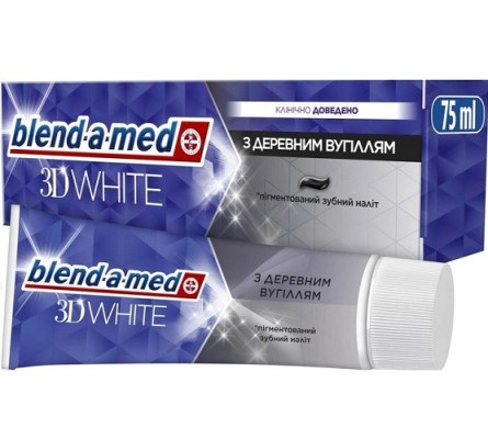 Зубная паста Blend-a-med 3D White Древесный уголь 75 мл