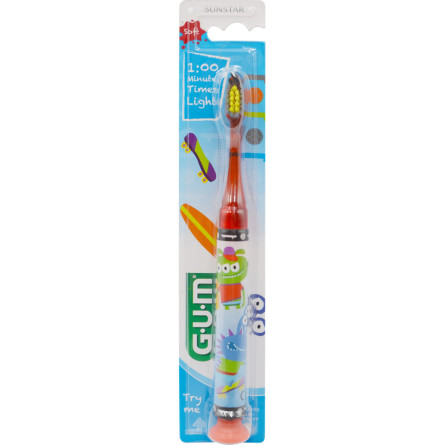 Зубна щітка GUM Junior Monster Light-Up М'яка slide 1