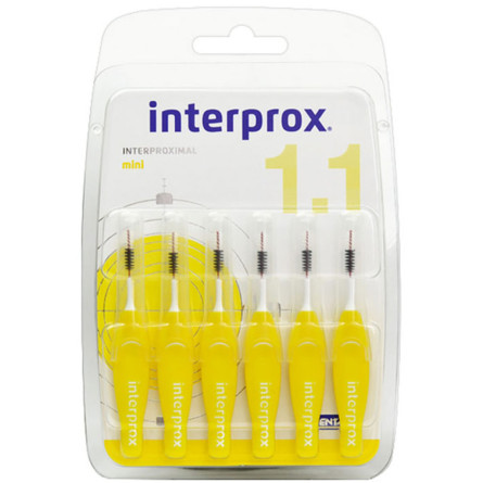 Щітки Dentaid Interprox 4G Mini для міжзубних проміжків 1.1 мм 6 шт. (13544)