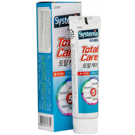 Зубная паста Lion Korea Systema Total Toothpaste с экстрактом зеленой мяты 120 г