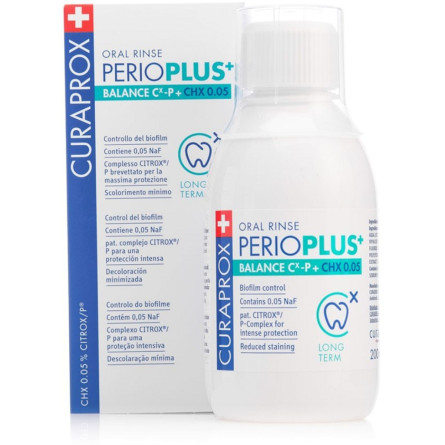 Ополаскиватель для полости рта Curaprox PerioPlus+ Balance содержит Citrox и 0.05% хлоргексидина 200 мл slide 1