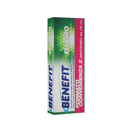 Зубна паста Benefit Fluoro з фтором 75 мл х 2 шт.