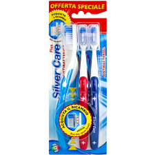 Набор зубных щеток Silver Care Plus Medium со съемными головками mini slide 1
