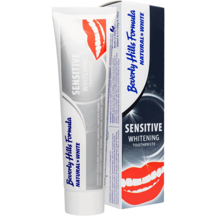 Зубна паста Beverly Hills Formula Natural White Sensitive Whitening 100 мл slide 1