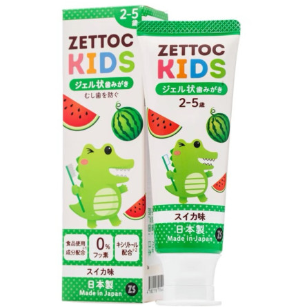 Зубна паста дитяча Zettoc Nippon Toothpaste Kids Watermelon Кавун 70 г