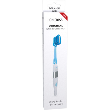 Іонна зубна щітка IONICKISS Ultra soft Дуже м'яка Блакитна slide 1