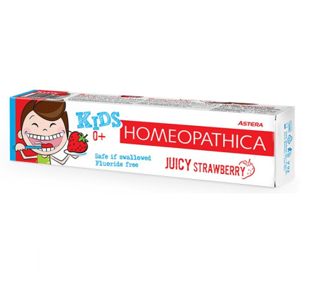 Зубна паста Astera Homeopathica Kids 0+ Соковита полуниця 50 мл