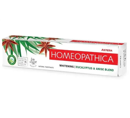 Зубна паста Astera Homeopathica Whitening 75 мл