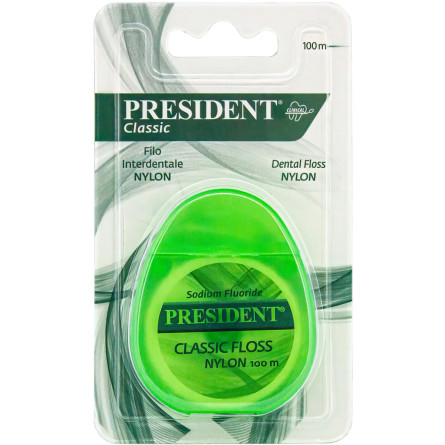 Зубная нитка President Classic из нейлона 100 м